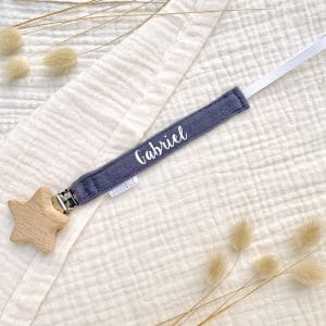 Attache tétine étoile